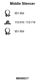 FA1 MD000217 Mittelschalldämpfer