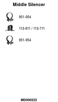 FA1 MD000222 Mittelschalldämpfer