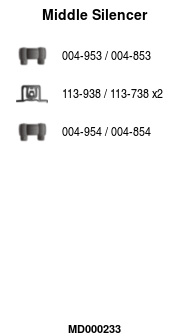 FA1 MD000233 Mittelschalldämpfer