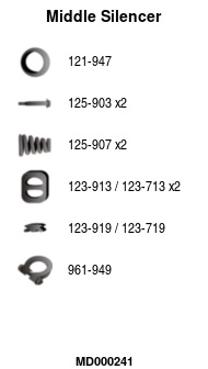 FA1 MD000241 Mittelschalldämpfer