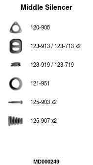 FA1 MD000249 Mittelschalldämpfer