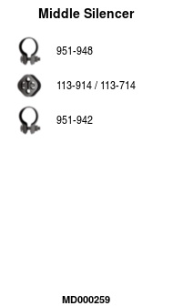 FA1 MD000259 Mittelschalldämpfer