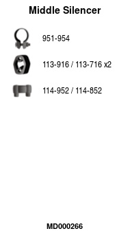FA1 MD000266 Mittelschalldämpfer