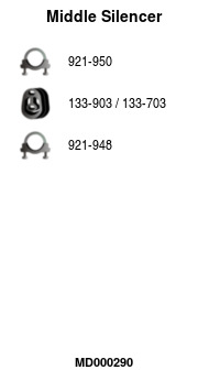 FA1 MD000290 Mittelschalldämpfer