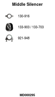 FA1 MD000295 Mittelschalldämpfer