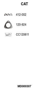 FA1 MD000307 Krümmerkatalysator