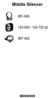 FA1 MD000309 Mittelschalldämpfer