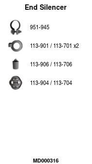FA1 MD000316 Endschalldämpfer