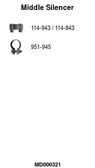 FA1 MD000321 Mittelschalldämpfer