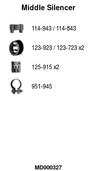 FA1 MD000327 Mittelschalldämpfer