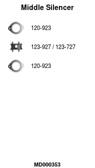 FA1 MD000353 Mittelschalldämpfer