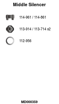 FA1 MD000359 Mittelschalldämpfer