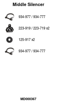 FA1 MD000367 Mittelschalldämpfer