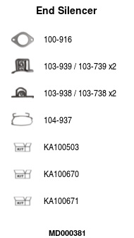 FA1 MD000381 Endschalldämpfer