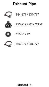 FA1 MD000416 Abgasrohr