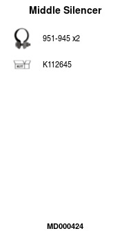 FA1 MD000424 Mittelschalldämpfer