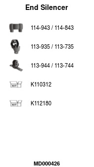 FA1 MD000426 Endschalldämpfer