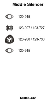 FA1 MD000432 Mittelschalldämpfer