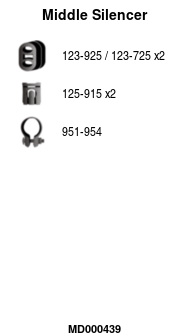 FA1 MD000439 Mittelschalldämpfer