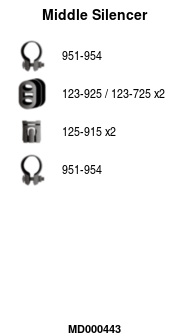 FA1 MD000443 Mittelschalldämpfer