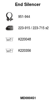 FA1 MD000451 Endschalldämpfer