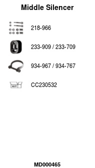 FA1 MD000465 Mittelschalldämpfer