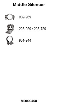 FA1 MD000468 Mittelschalldämpfer