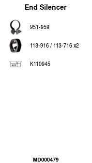 FA1 MD000479 Endschalldämpfer