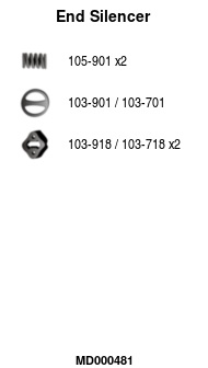 FA1 MD000481 Endschalldämpfer
