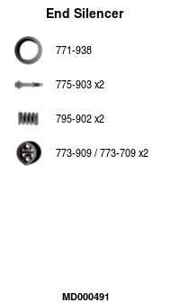 FA1 MD000491 Endschalldämpfer