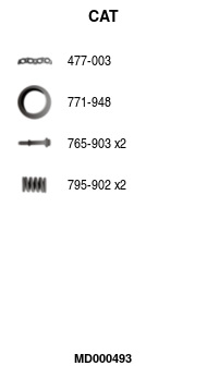 FA1 MD000493 Krümmerkatalysator