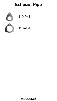 FA1 MD000531 Abgasrohr