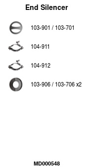 FA1 MD000548 Endschalldämpfer