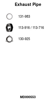 FA1 MD000553 Abgasrohr