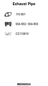 FA1 MD000554 Abgasrohr