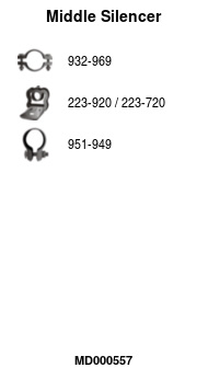 FA1 MD000557 Mittelschalldämpfer