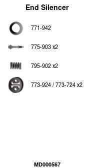 FA1 MD000567 Endschalldämpfer