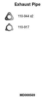 FA1 MD000569 Abgasrohr