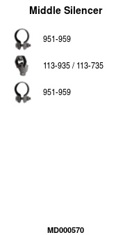 FA1 MD000570 Mittelschalldämpfer