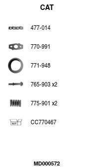 FA1 MD000572 Krümmerkatalysator