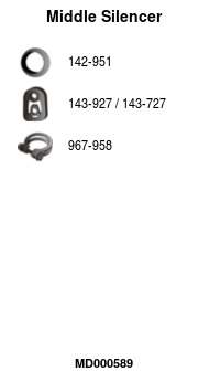 FA1 MD000589 Mittelschalldämpfer