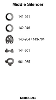 FA1 MD000593 Mittelschalldämpfer