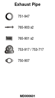 FA1 MD000601 Abgasrohr