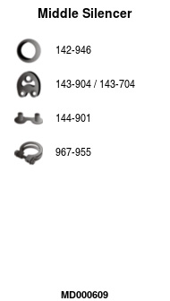 FA1 MD000609 Mittelschalldämpfer