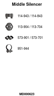 FA1 MD000623 Mittelschalldämpfer