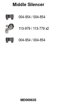 FA1 MD000635 Mittelschalldämpfer