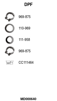 FA1 MD000640 Ruß-/Partikelfilter, Abgasanlage