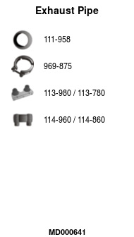 FA1 MD000641 Abgasrohr
