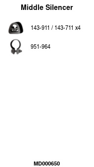 FA1 MD000650 Mittelschalldämpfer