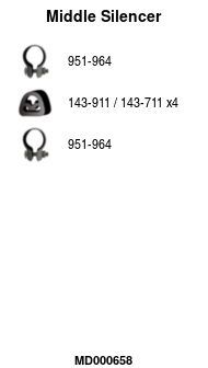 FA1 MD000658 Mittelschalldämpfer